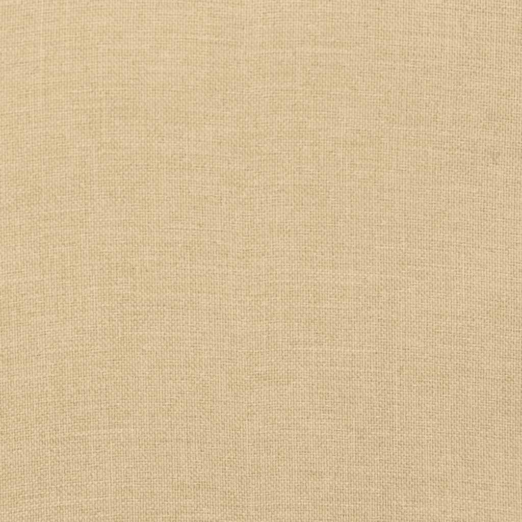 Sonnenliegen-Auflage Melange Beige 186x58x4 cm Stoff