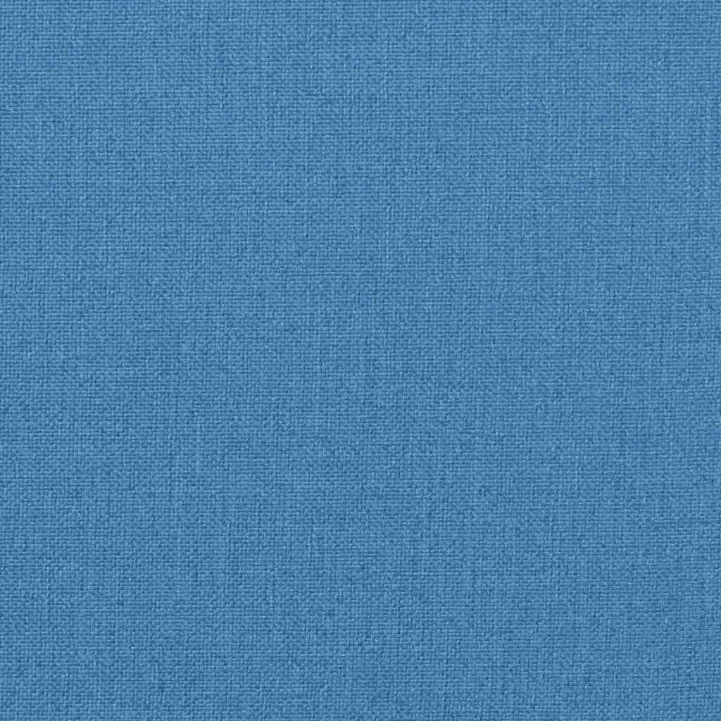 Sonnenliegen-Auflage Melange Blau 186x58x4 cm Stoff