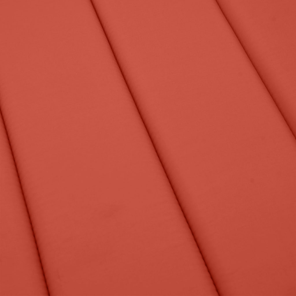 Sonnenliegen-Auflage Melange Rot 186x58x4 cm Stoff