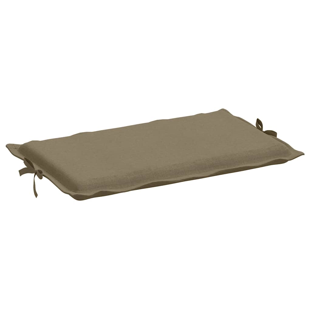 Sonnenliegen-Auflage Melange Taupe 186x58x4 cm Stoff