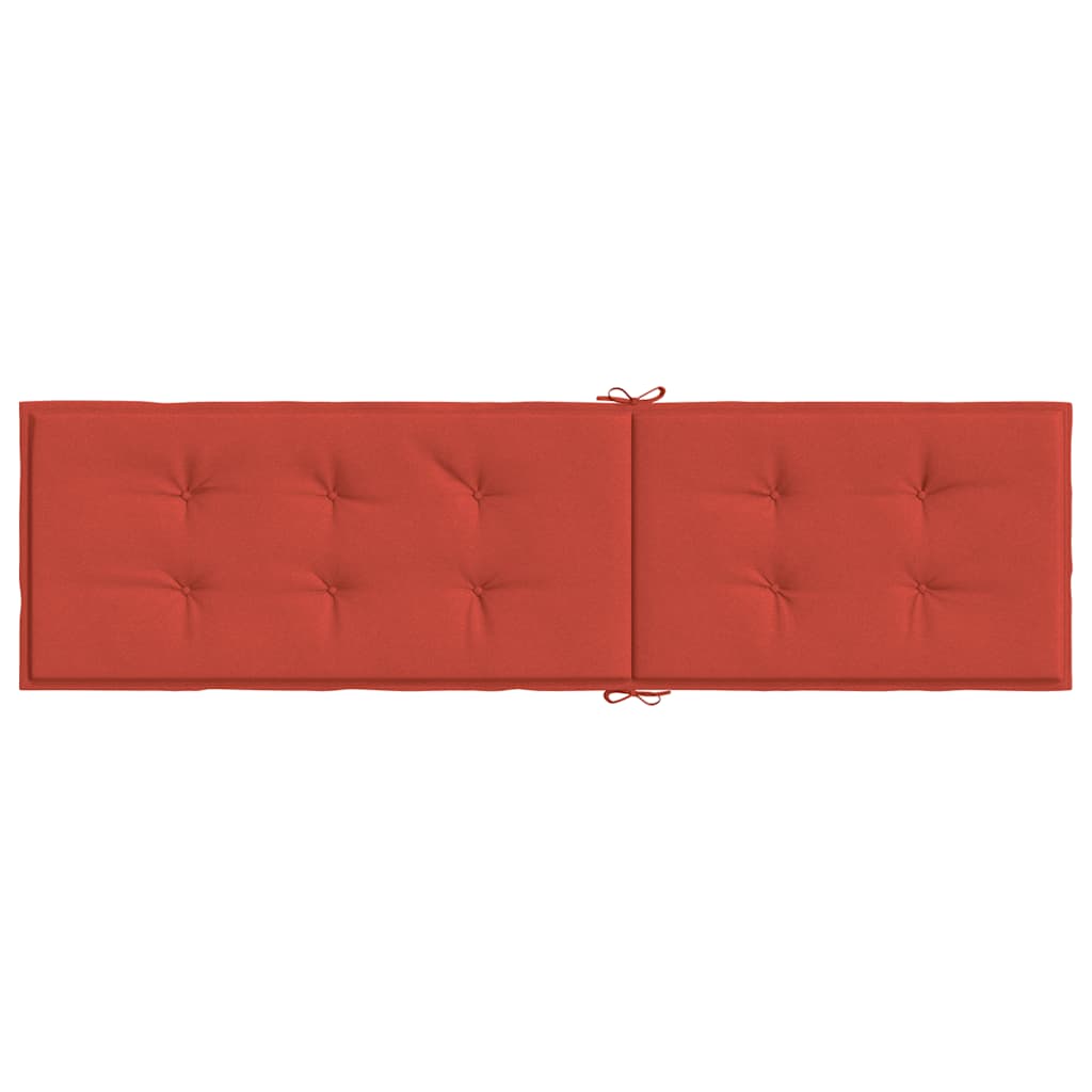 Liegestuhl-Auflage Melange Rot (75+105) x 50 x 4 cm Stoff