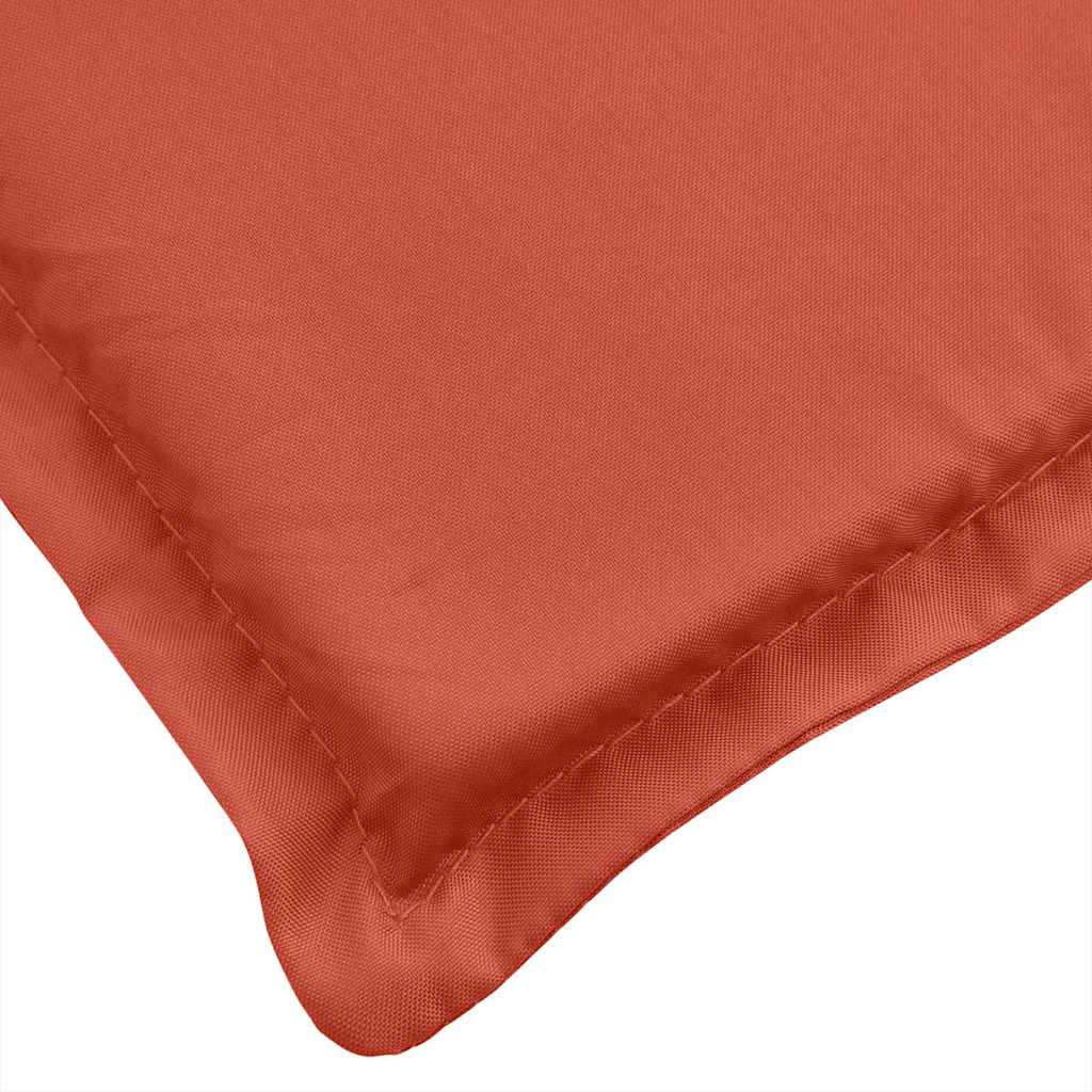 Liegestuhl-Auflage Melange Rot (75+105) x 50 x 4 cm Stoff