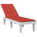 Liegestuhl-Auflage Melange Rot (75+105) x 50 x 4 cm Stoff