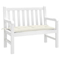 Gartenbank-Auflage Melange Creme 100x50x7 cm Stoff