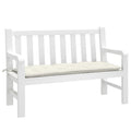 Gartenbank-Auflage Melange Creme 120x50x7 cm Stoff