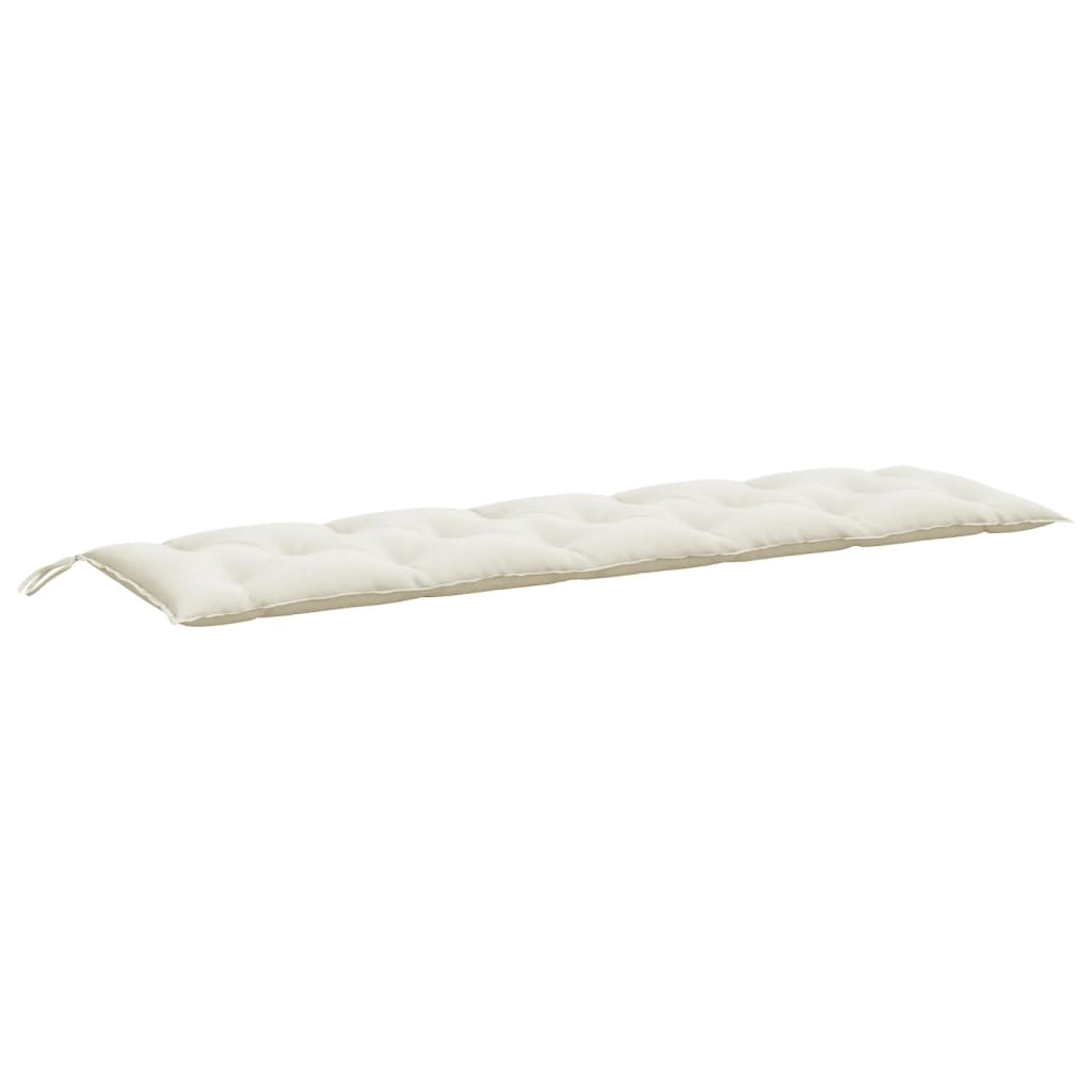 Gartenbank-Auflage Melange Creme 180x50x7 cm Stoff