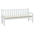 Gartenbank-Auflage Melange Creme 180x50x7 cm Stoff