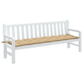 Gartenbank-Auflage Melange Beige 200x50x7 cm Stoff