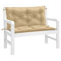 Gartenbank-Auflagen 2 Stk. Melange Beige 100x50x7 cm Stoff