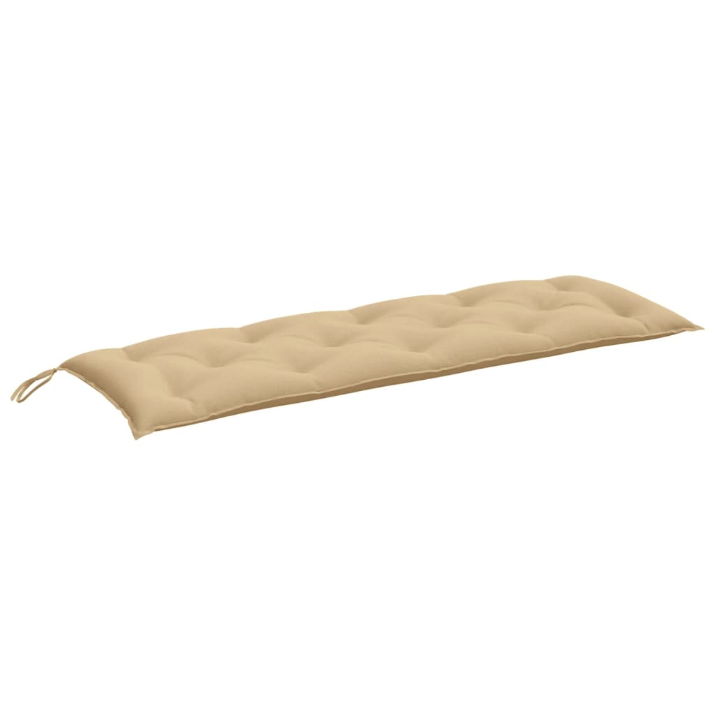Gartenbank-Auflagen 2 Stk. Melange Beige 150x50x7 cm Stoff