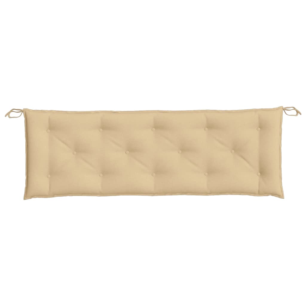 Gartenbank-Auflagen 2 Stk. Melange Beige 150x50x7 cm Stoff