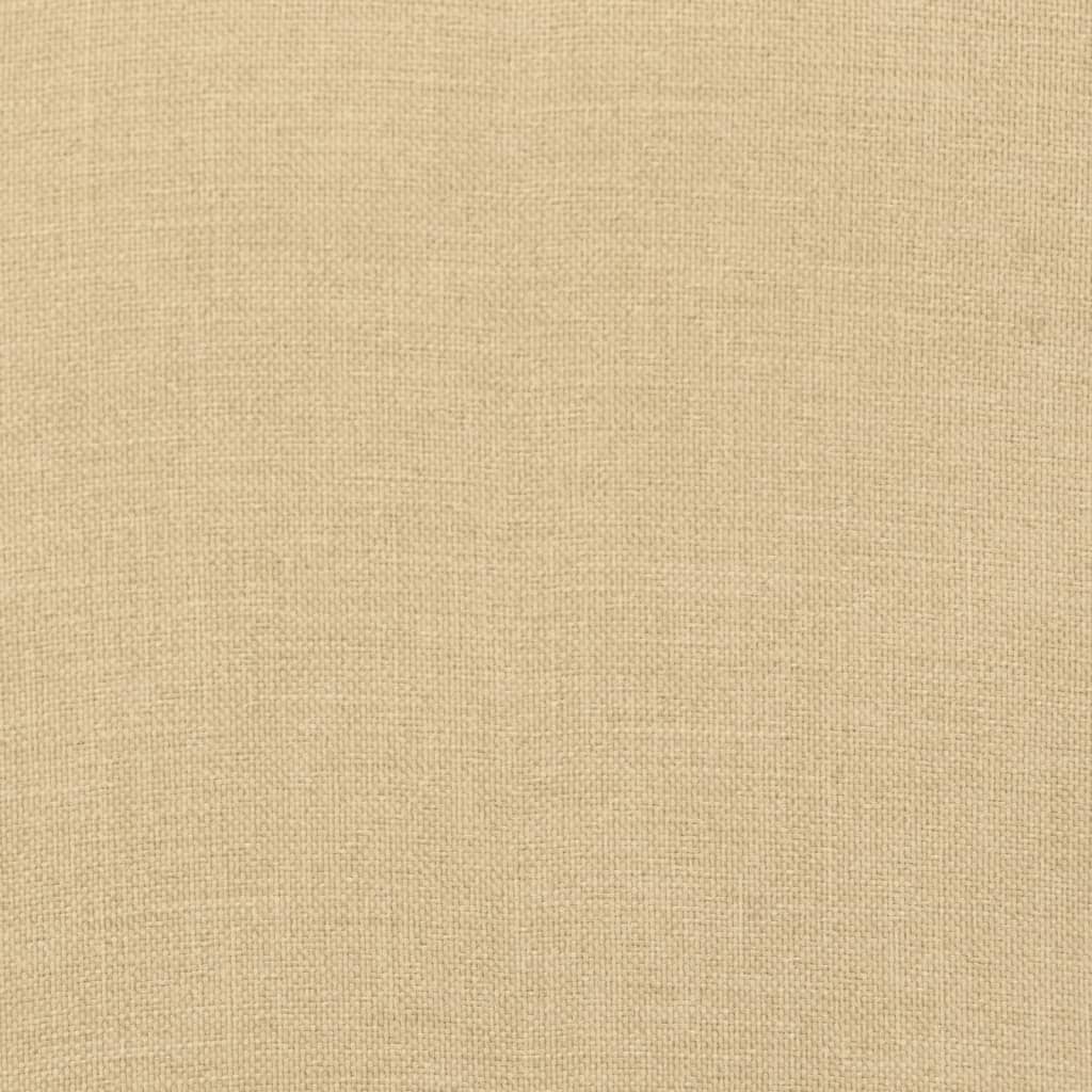 Gartenbank-Auflagen 2 Stk. Melange Beige 200x50x7 cm Stoff