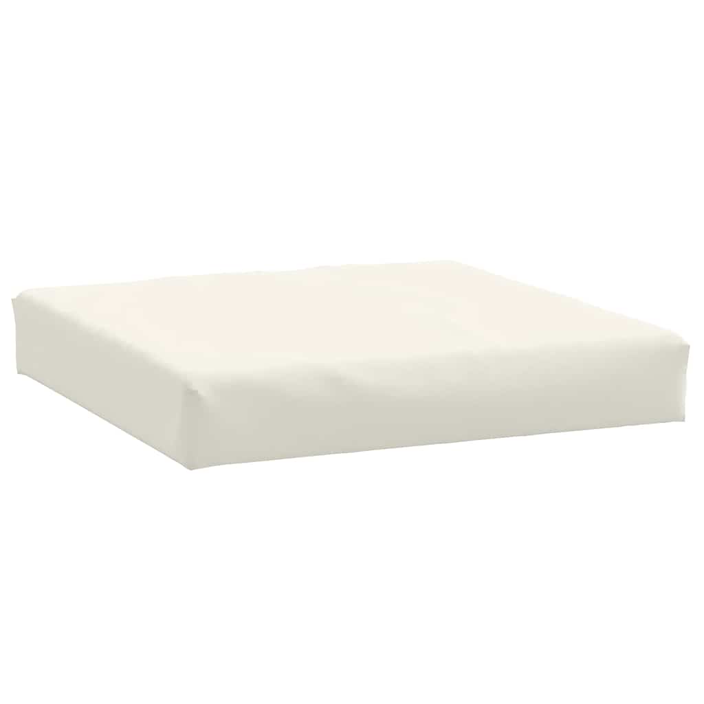 Palettenkissen 2-tlg. Melange Creme Stoff