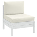 Palettenkissen 2-tlg. Melange Creme Stoff