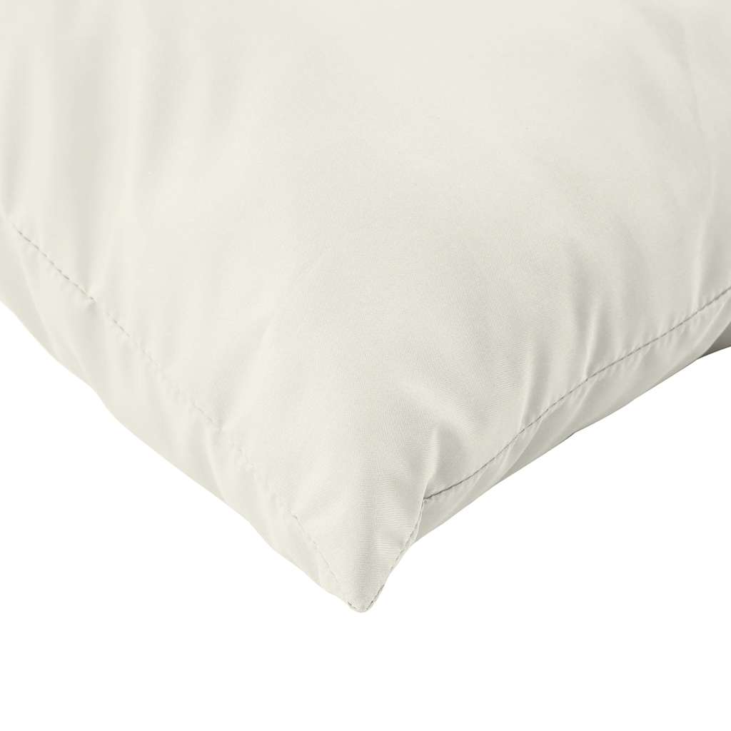 Palettenkissen 3-tlg. Melange Creme Stoff