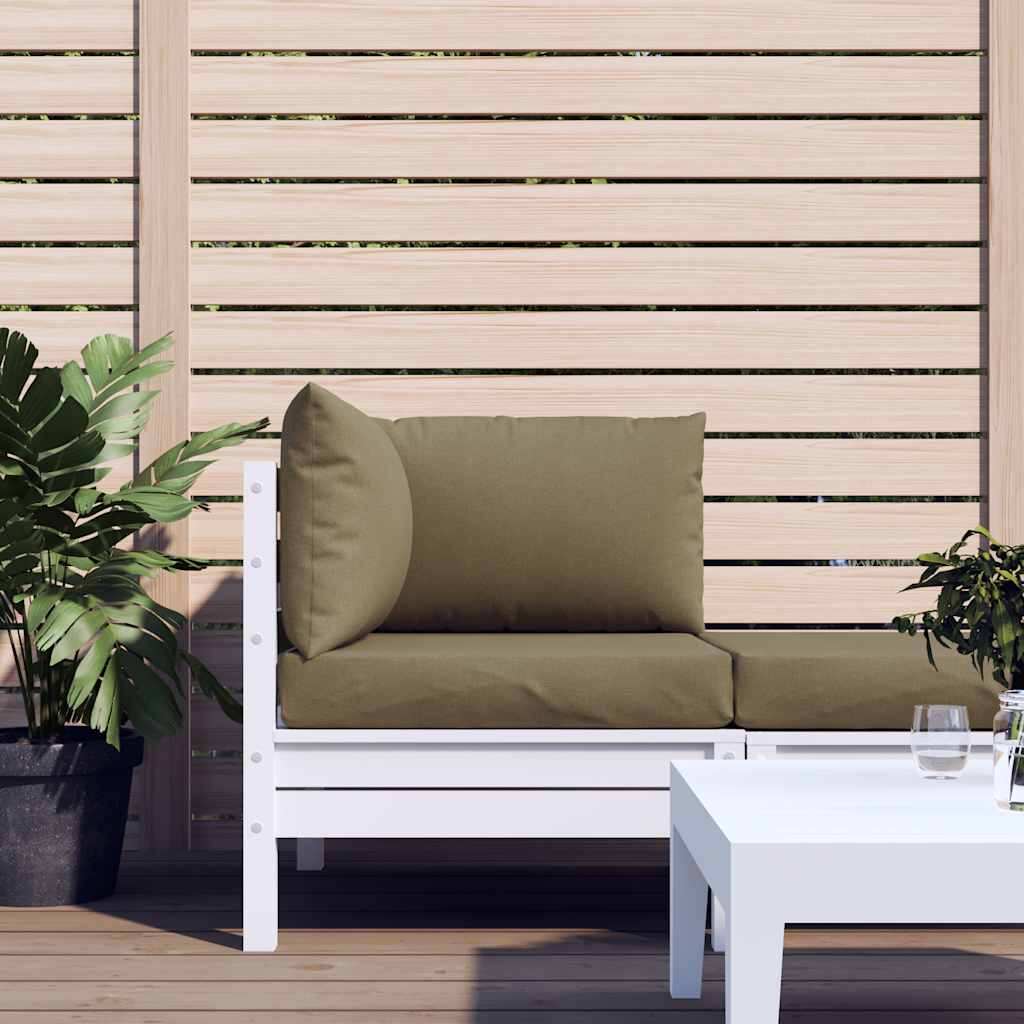 Palettenkissen 3-tlg. Melange Taupe Stoff