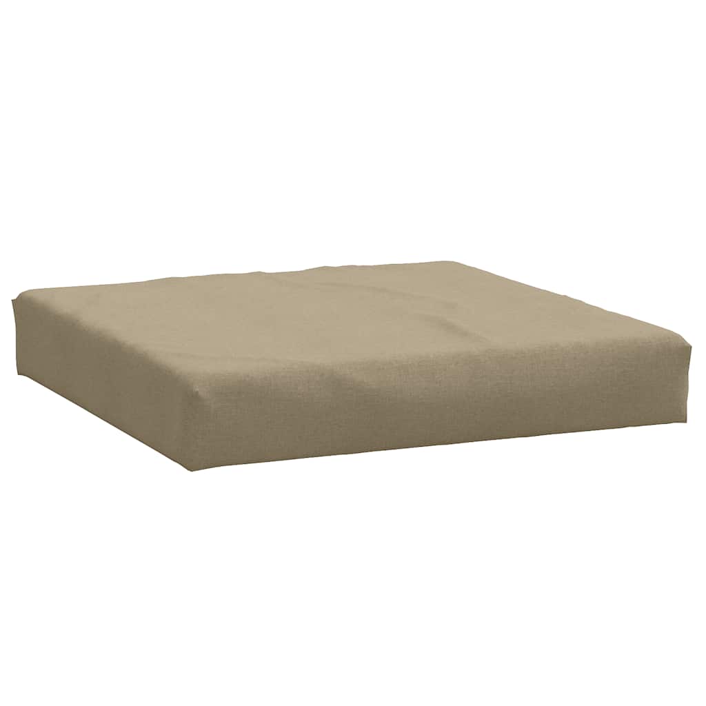 Palettenkissen 3-tlg. Melange Taupe Stoff