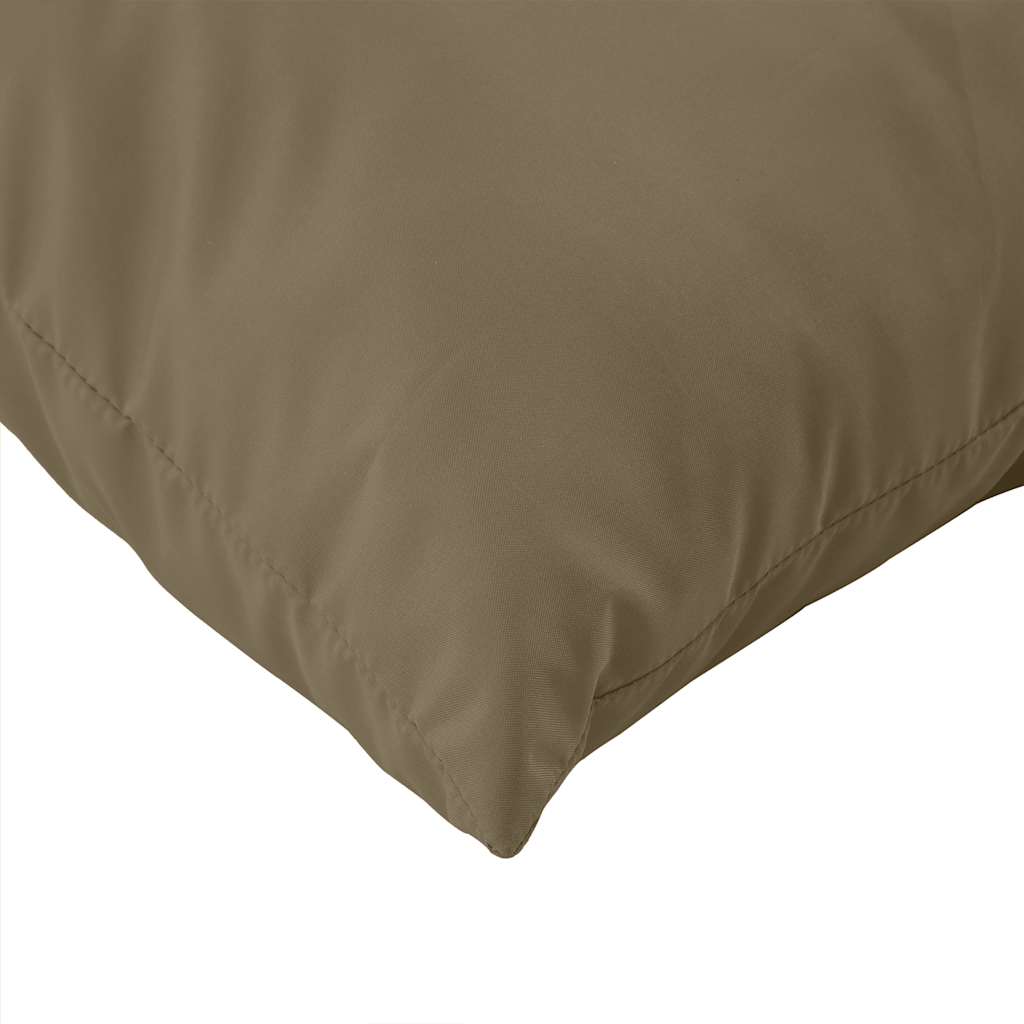 Palettenkissen 3-tlg. Melange Taupe Stoff