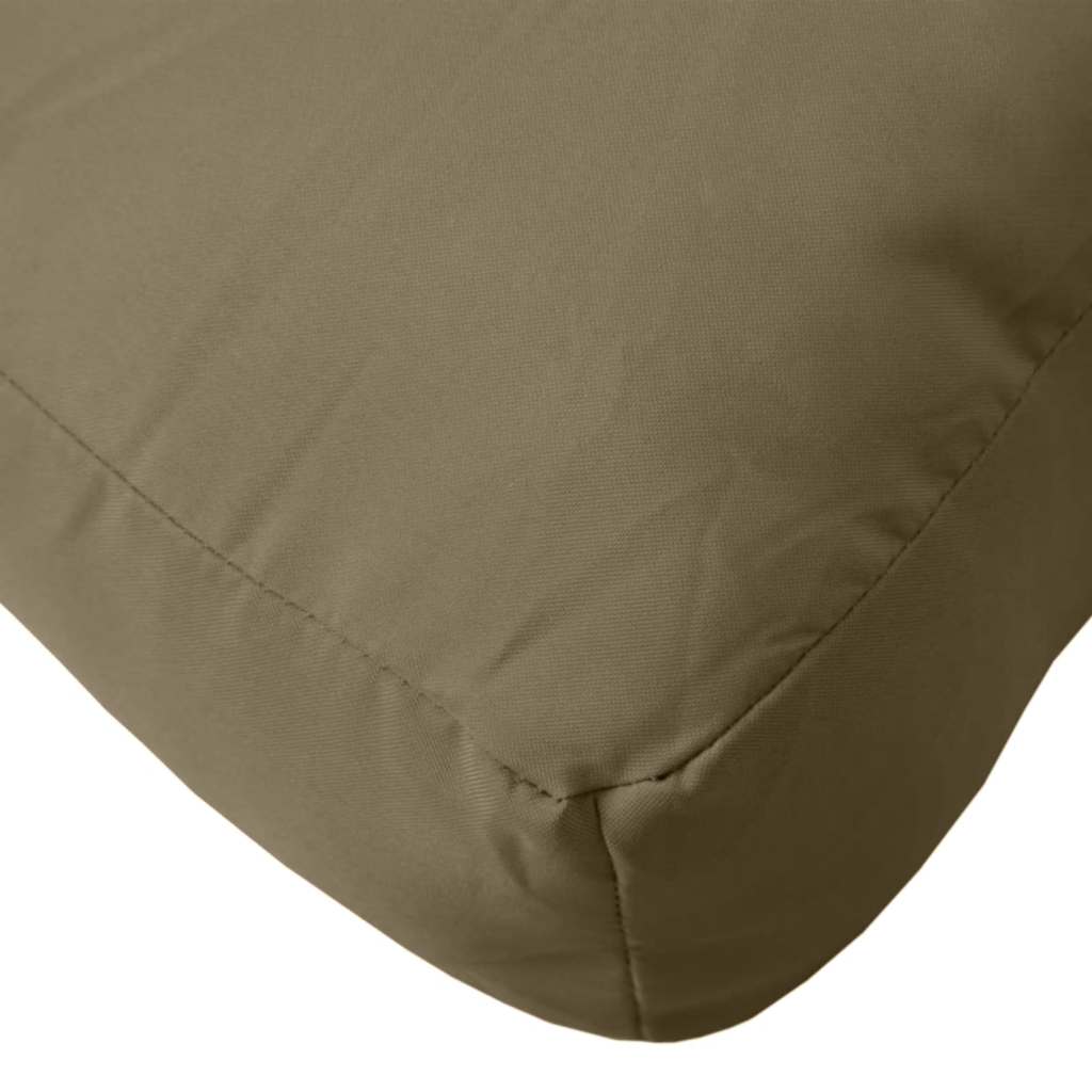 Palettenkissen 3-tlg. Melange Taupe Stoff