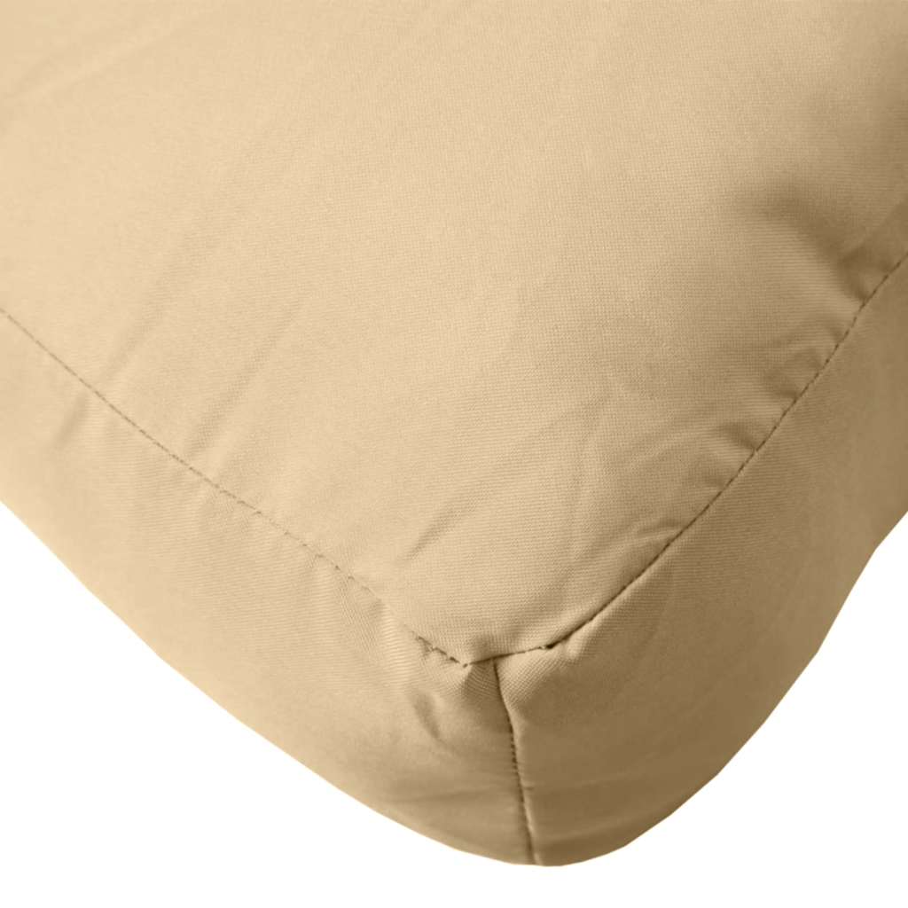 Palettenkissen Melange Beige 60x60x9,5 cm Stoff