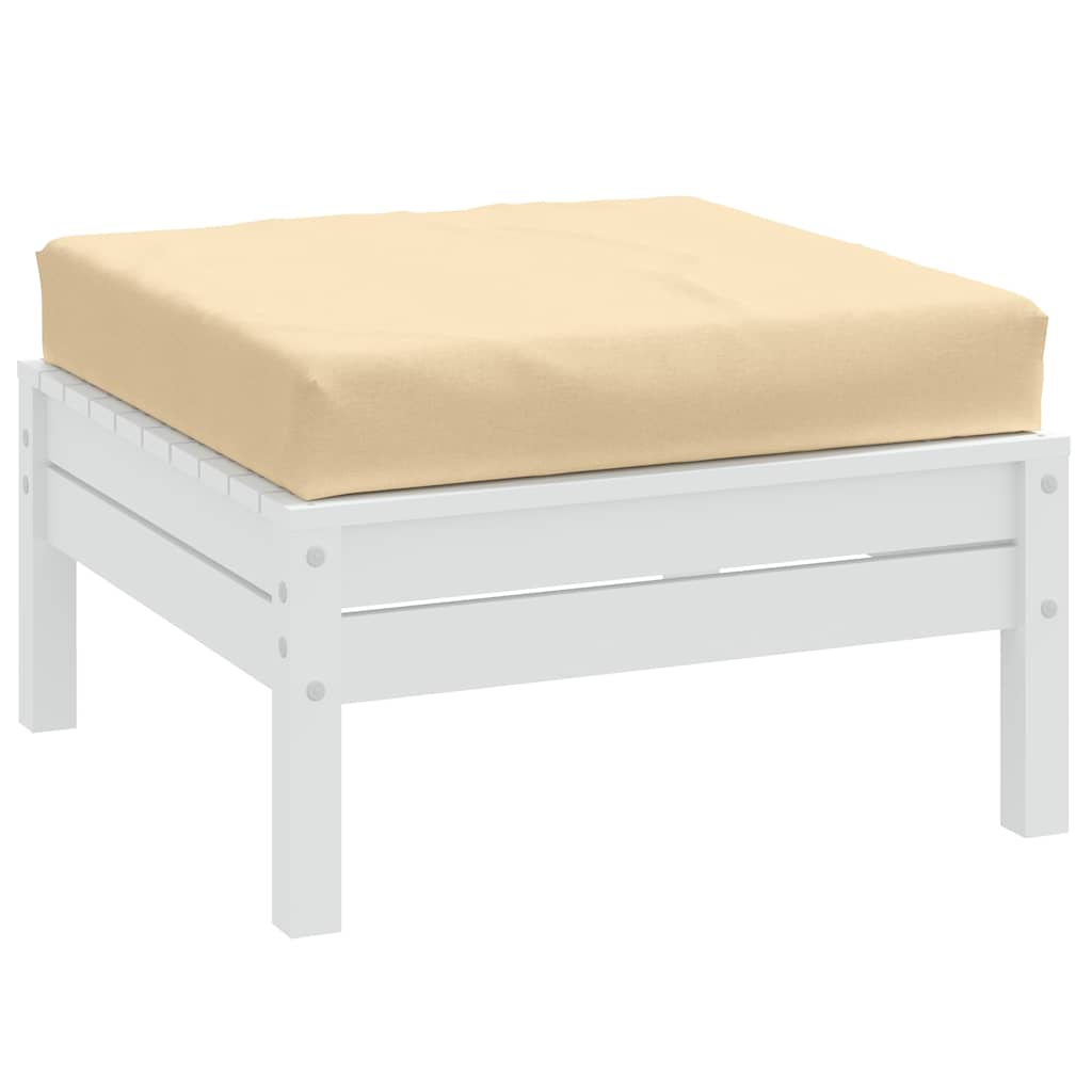 Palettenkissen Melange Beige 60x60x9,5 cm Stoff