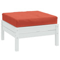 Palettenkissen Melange Rot 60x60x9,5 cm Stoff