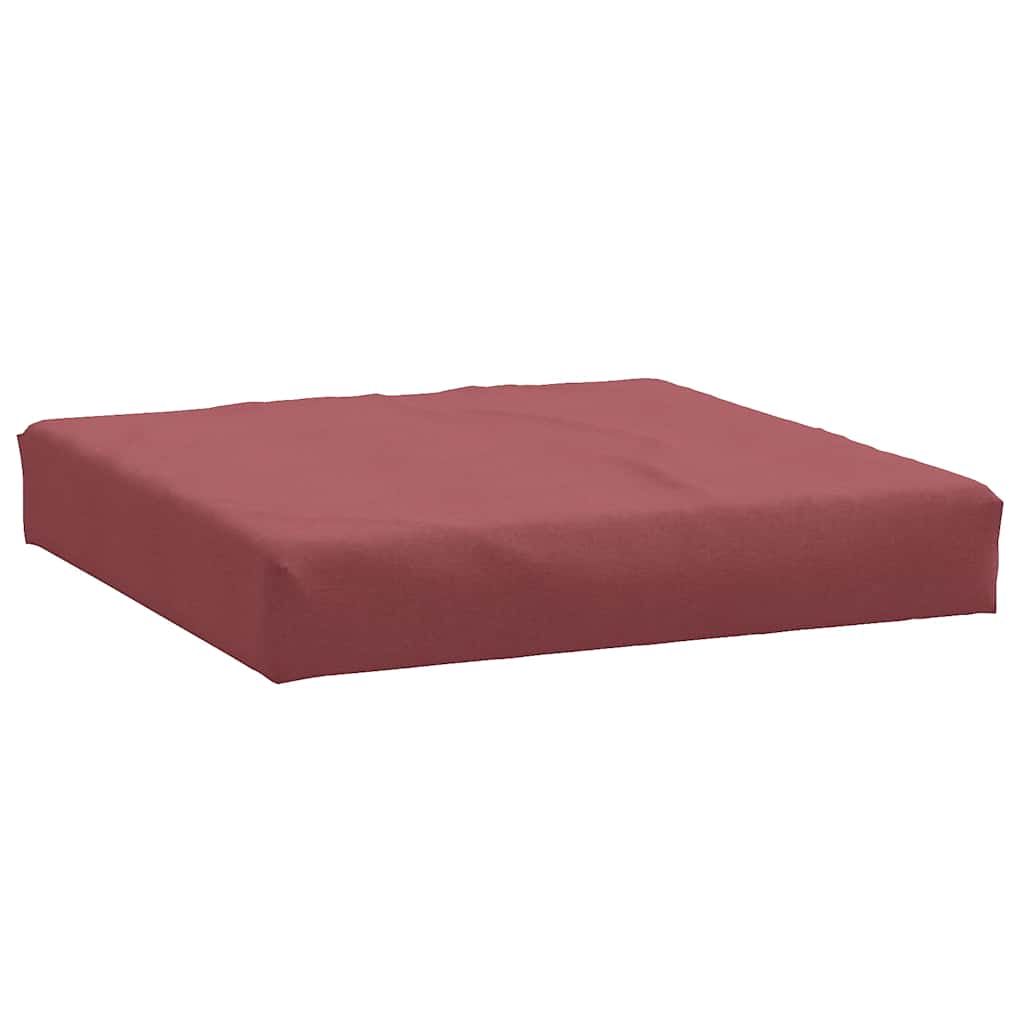 Palettenkissen Melange Weinrot 60x60x9,5 cm Stoff