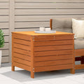 Gartenhocker Wachsbraun 62x63,5x53,5 cm Massivholz Kiefer