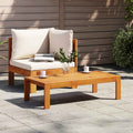 2-tlg. Garten-Sofa-Set mit Kissen Massivholz Akazie