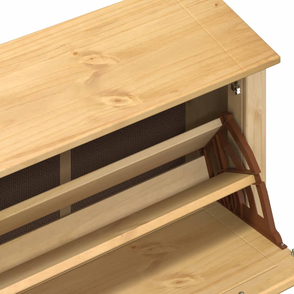 Schuhschrank Corona 99x32x163,5 cm Massivholz Kiefer