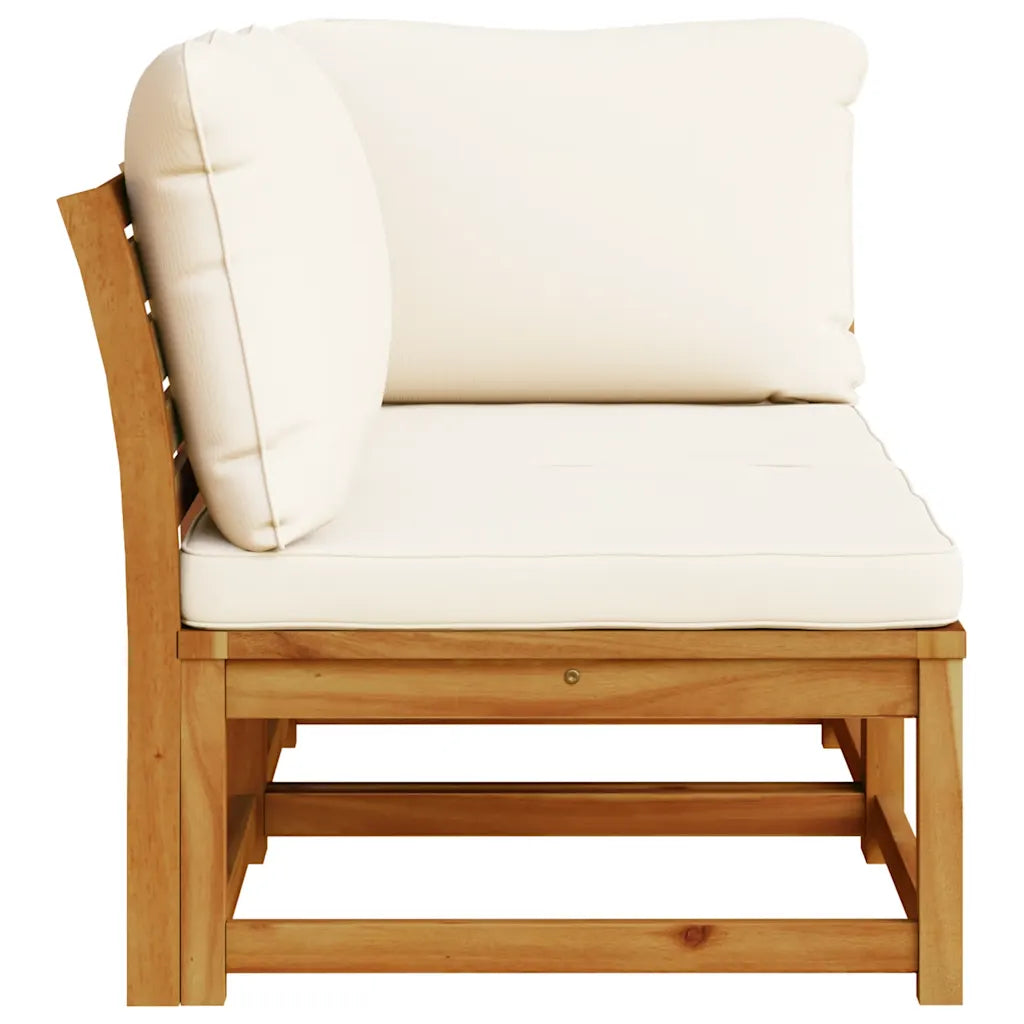 Garten-Lounge-Set mit Kissen Massivholz Akazie