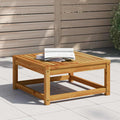 Gartentisch 63x63x30 cm Massivholz Akazie