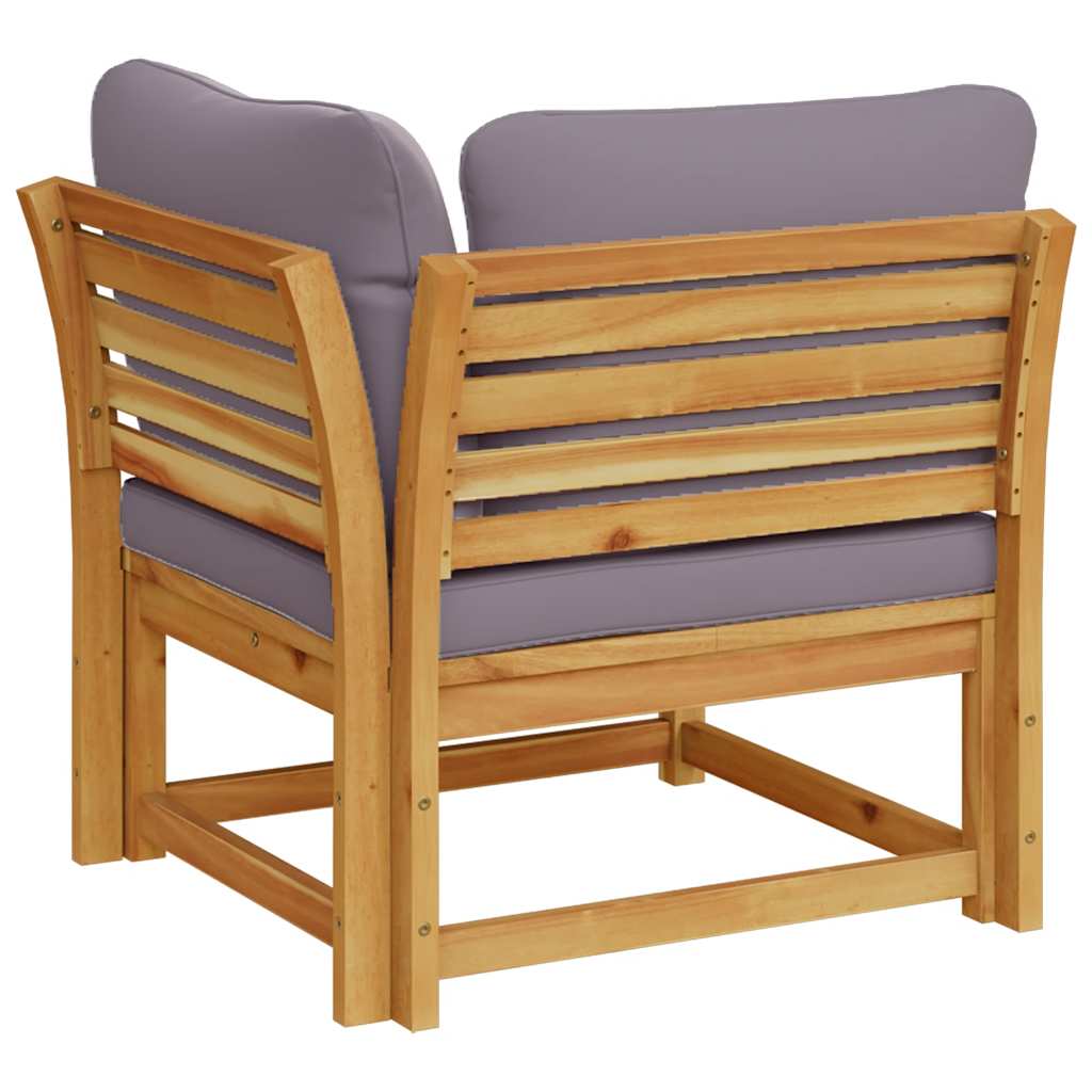 Garten-Ecksofa mit Kissen 73x73x65 cm Massivholz Akazie