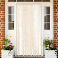 Fliegenvorhang Beige und Weiß 100x220 cm Chenille