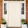 Fliegenvorhang Beige und Weiß 100x230 cm Chenille