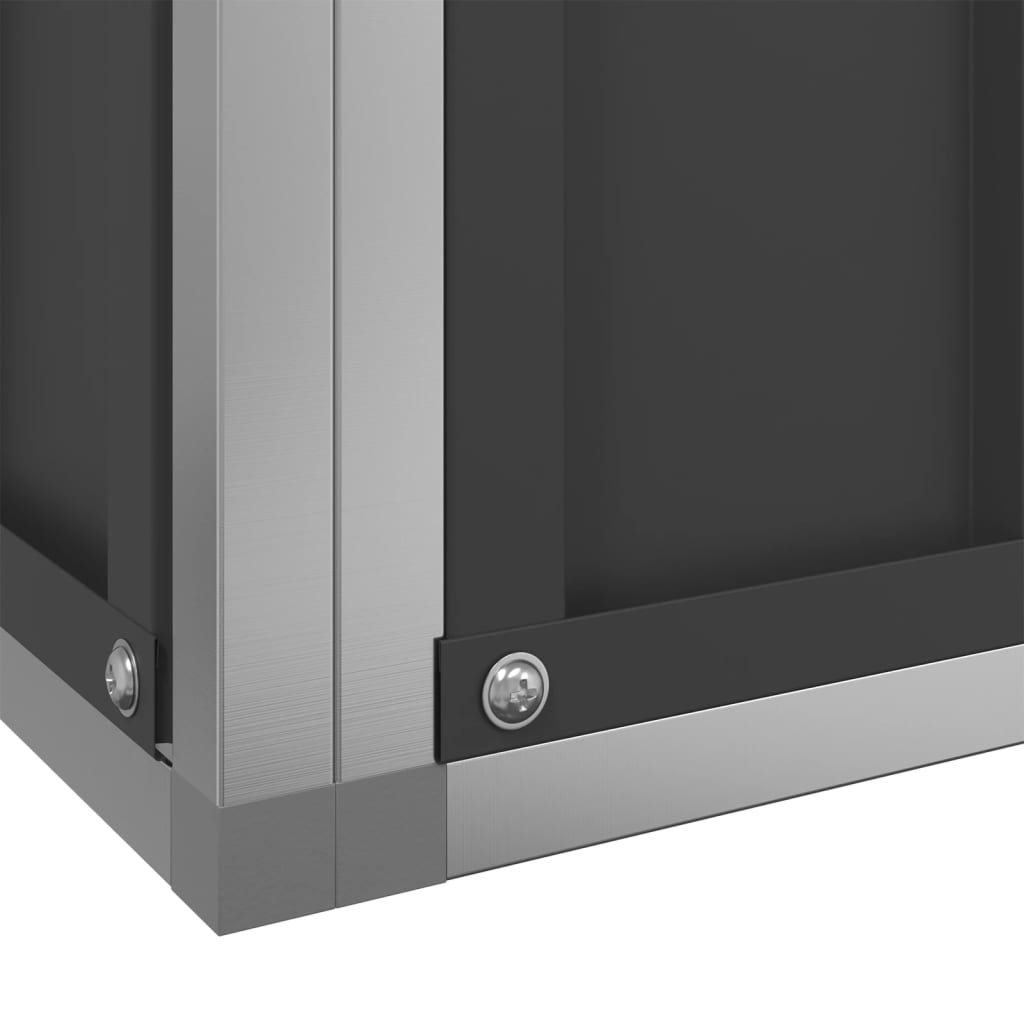 Voliere mit Erweiterung Silber 209 x 203 x 216 cm Stahl