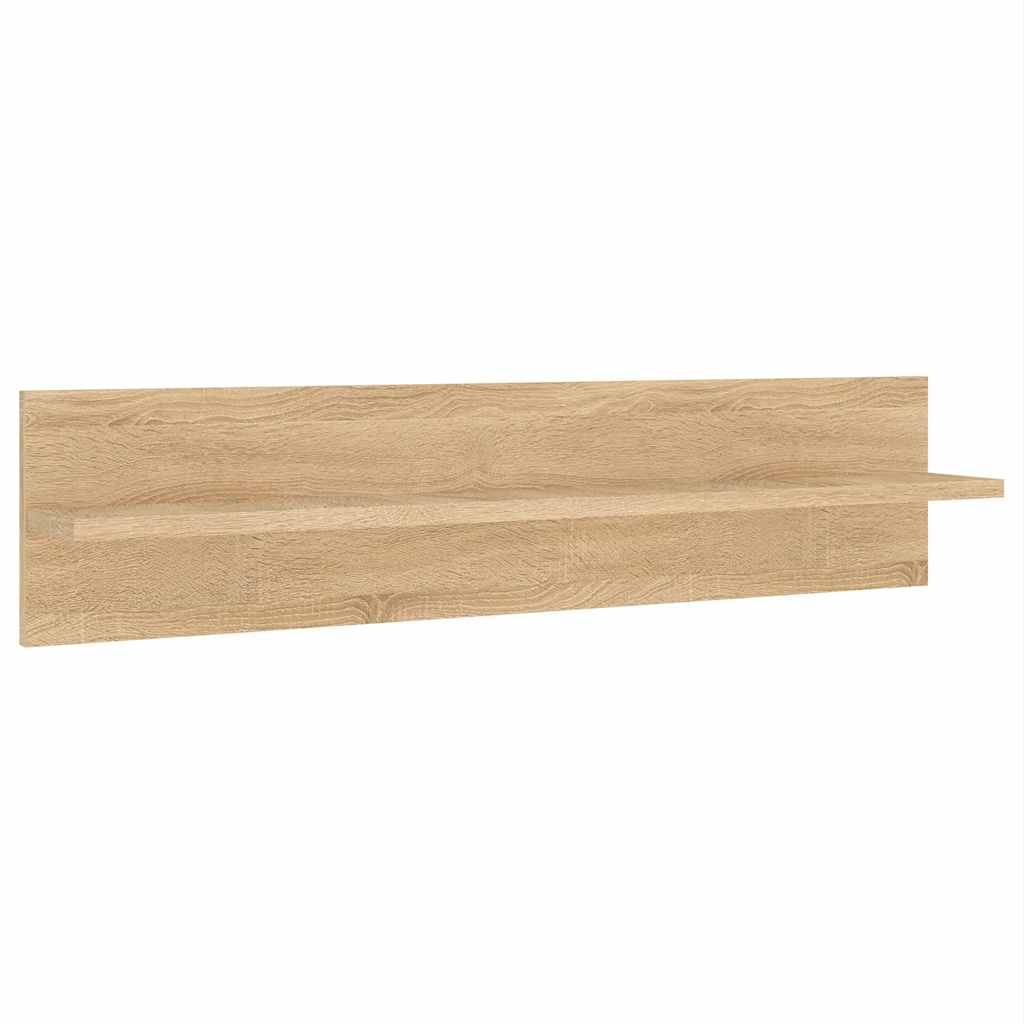 5-tlg. Wohnwand mit LED-Beleuchtung Sonoma-Eiche Holzwerkstoff