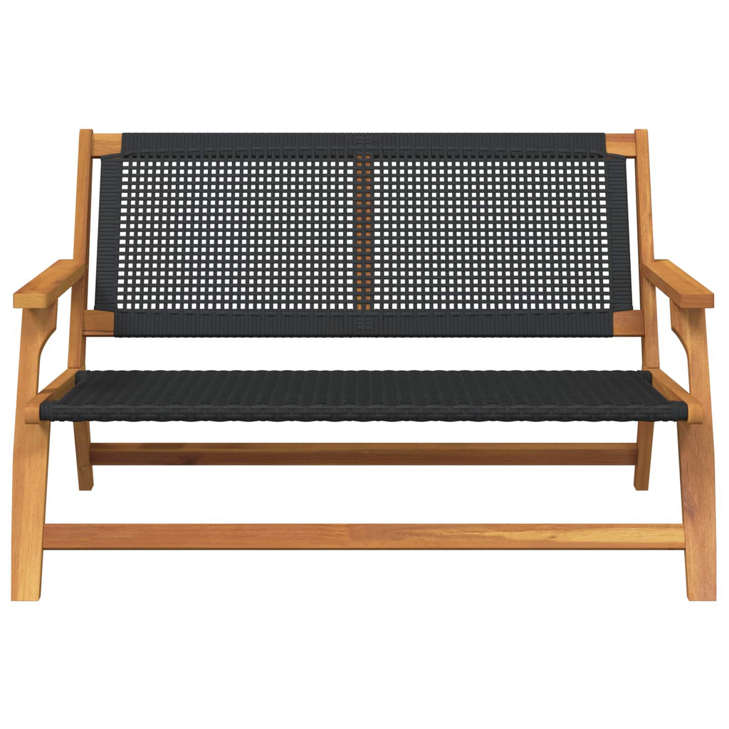 gartenmöbel Schwarz 122 x 78 x 73 cm Massivholz Akazie