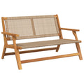 gartenmöbel Beige 122 x 78 x 73 cm Massivholz Akazie