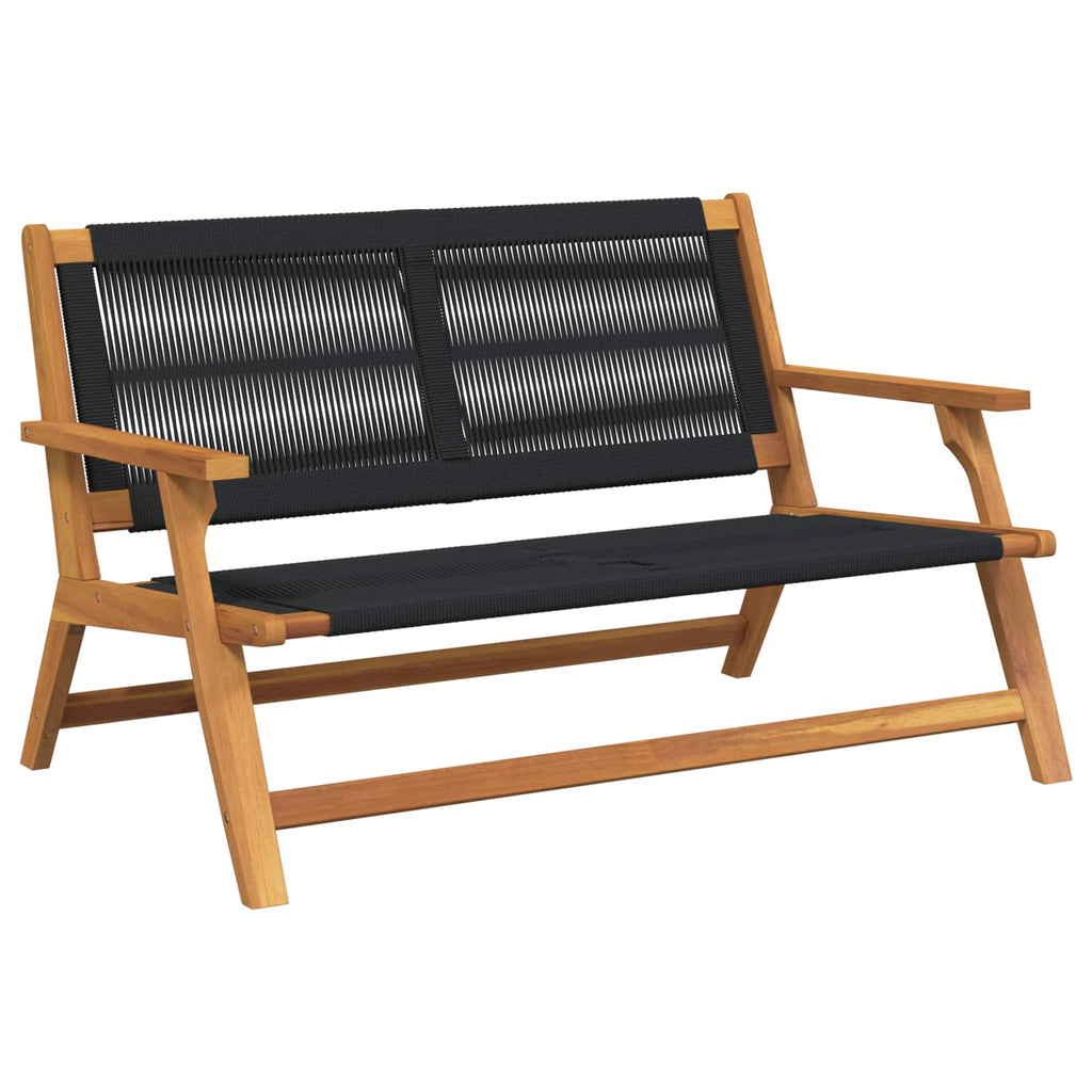 gartenmöbel Schwarz 122 x 78 x 73 cm Massivholz Akazie