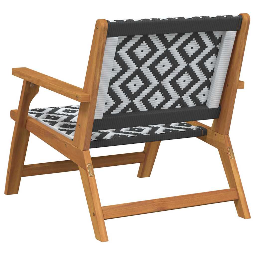 gartenmöbel 2 pcs Schwarz und Weiß 67 x 78 x 73 cm