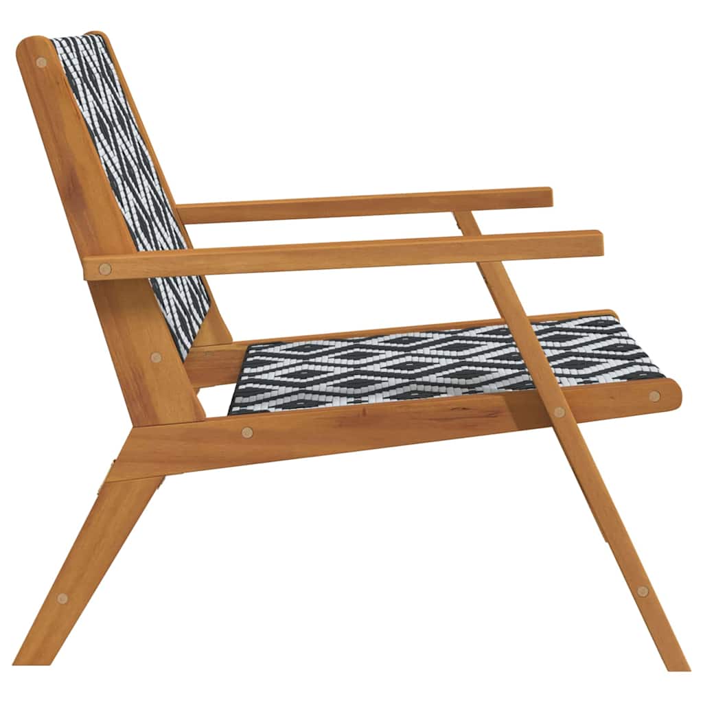 gartenmöbel 2 pcs Schwarz und Weiß 67 x 78 x 73 cm