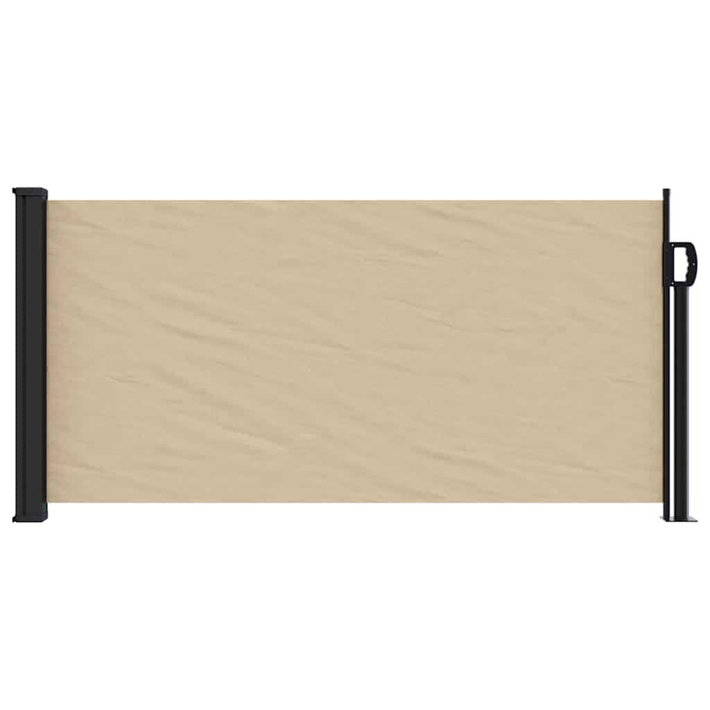 Seitenmarkise Ausziehbar Beige 100x500 cm