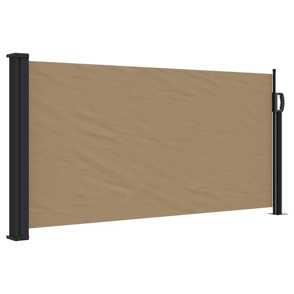 Seitenmarkise Ausziehbar Taupe 100x500 cm