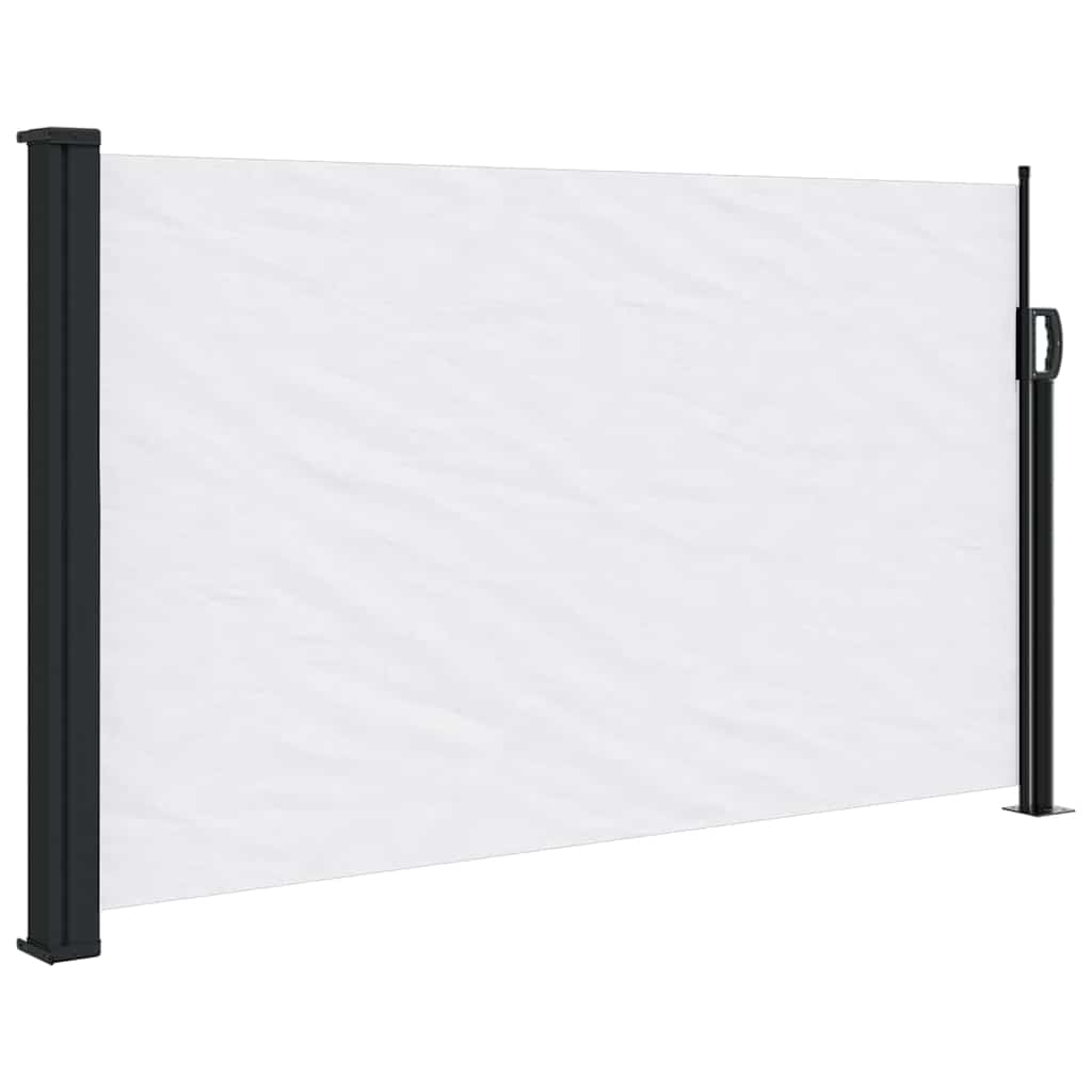 Seitenmarkise Ausziehbar Weiß 120x600 cm