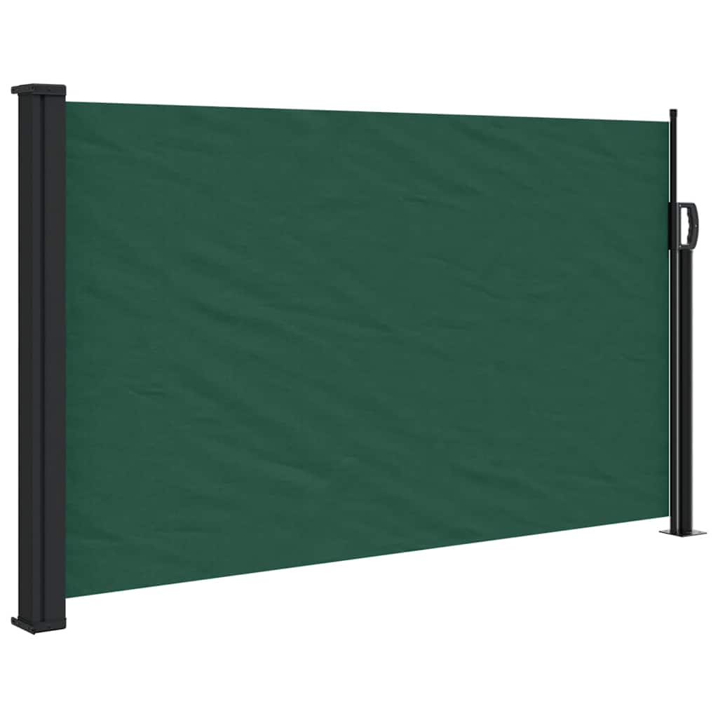 Seitenmarkise Ausziehbar Dunkelgrün 120x600 cm