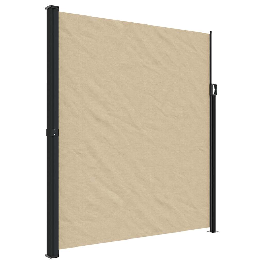Seitenmarkise Ausziehbar Beige 220x600 cm