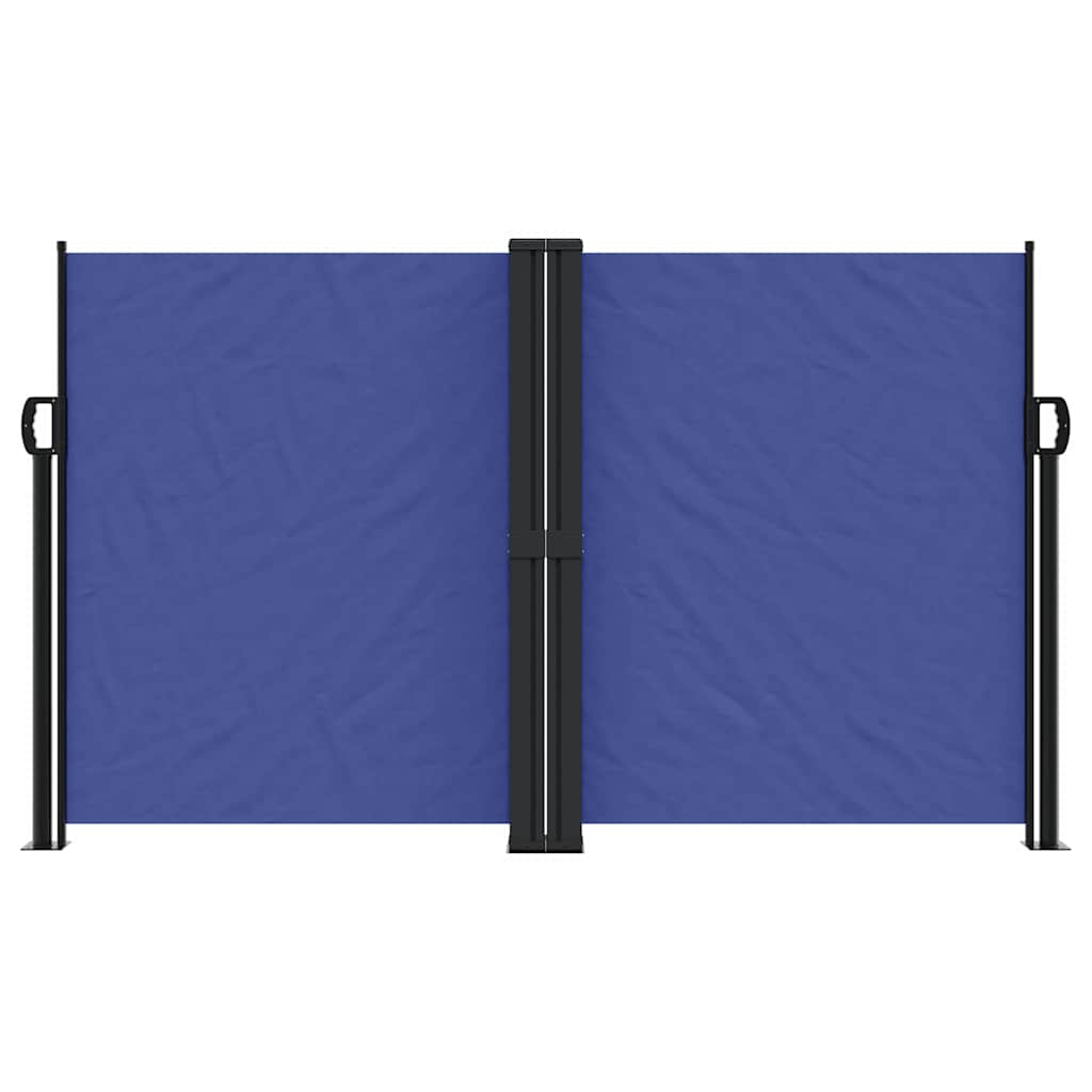 Seitenmarkise Ausziehbar Blau 140x600 cm