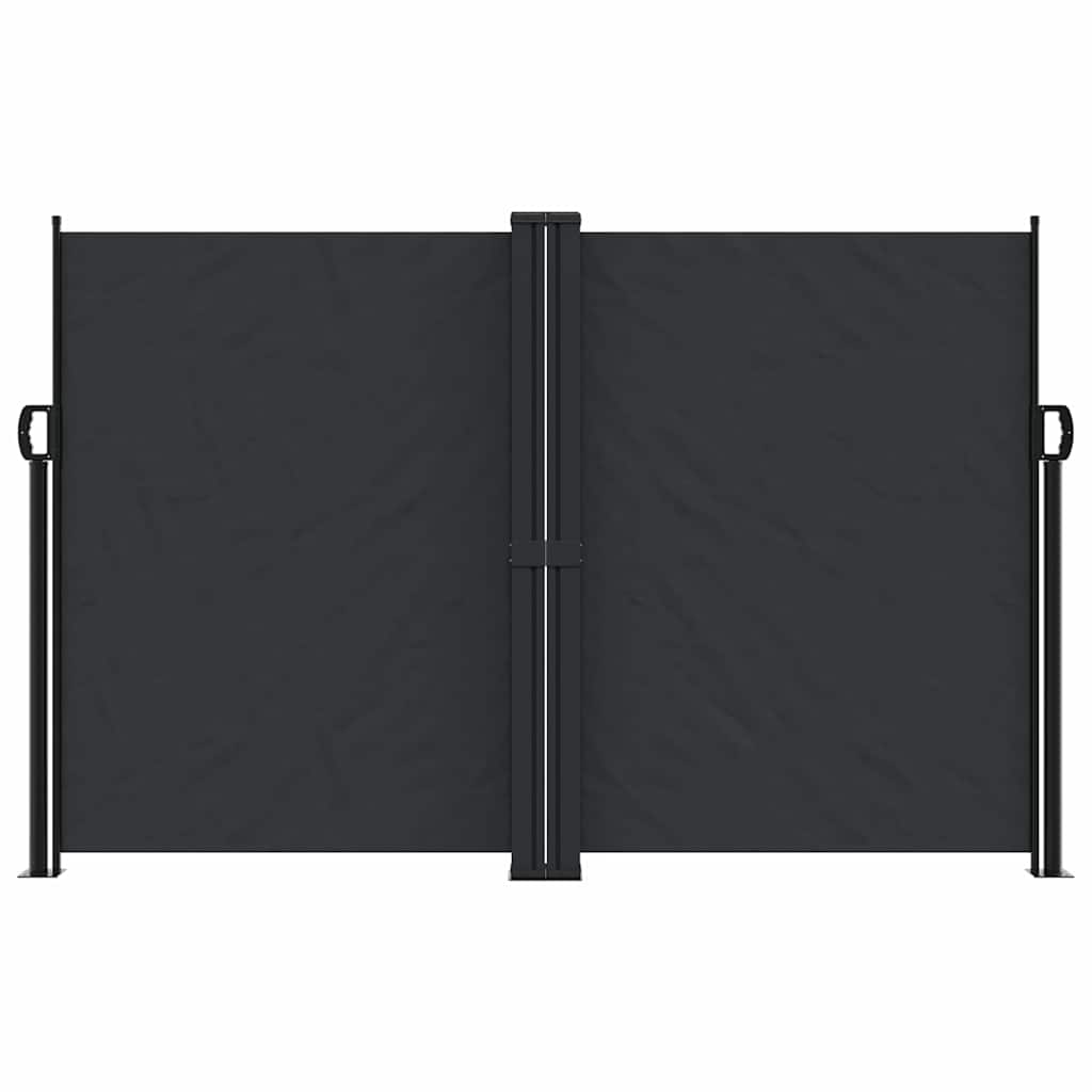 Seitenmarkise Ausziehbar Schwarz 160x600 cm