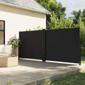 Seitenmarkise Ausziehbar Schwarz 180x600 cm